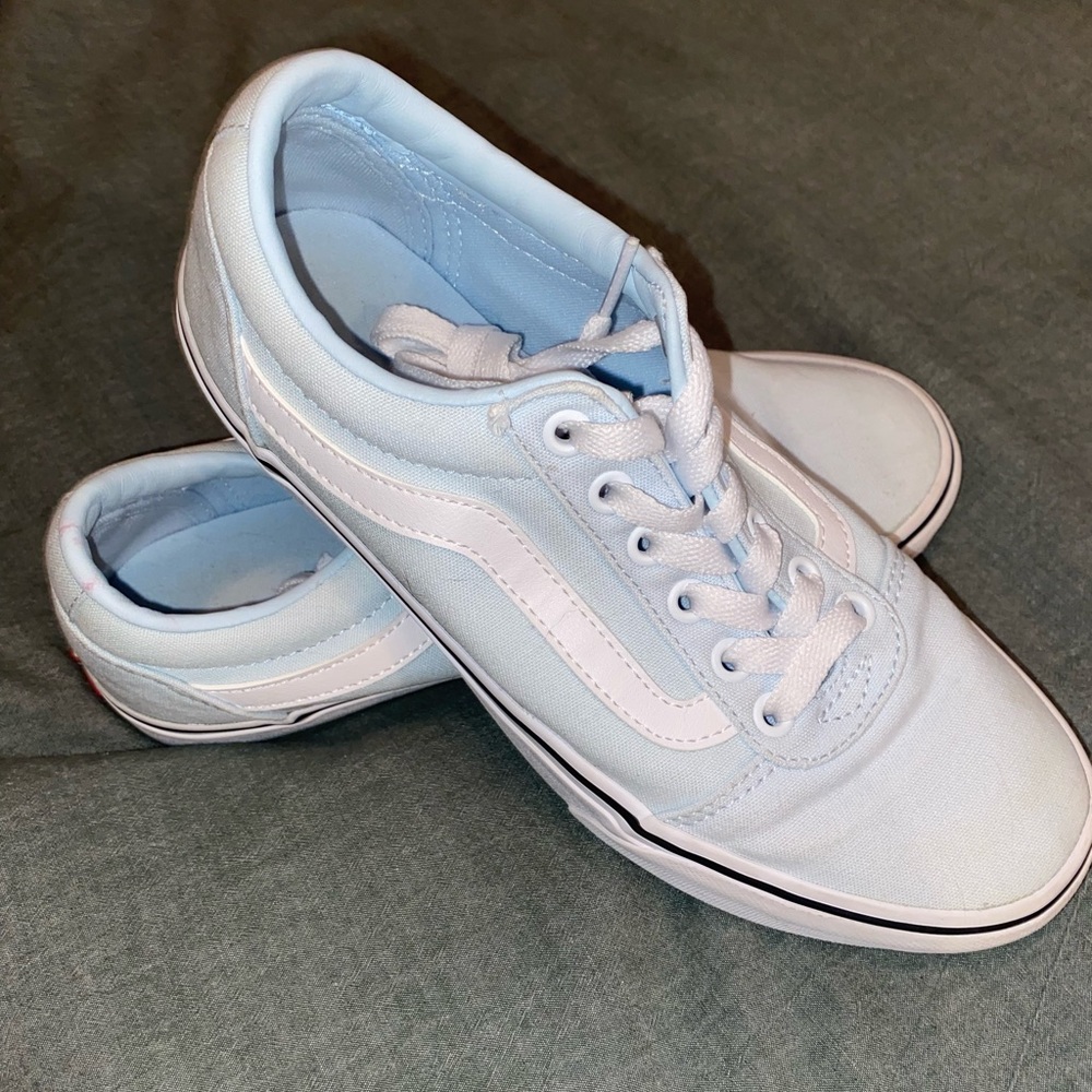 VANS baby blue size 8 women’s shoes